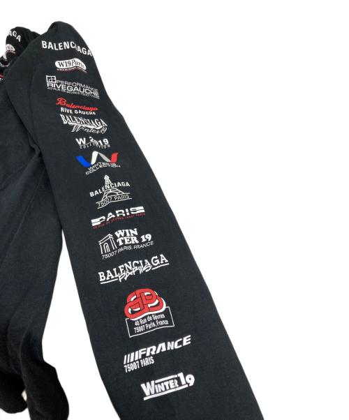 BALENCIAGA（バレンシアガ）BALENCIAGA (バレンシアガ) Multi Logo Turtle Neck ブラック サイズ:Lの古着・服飾アイテム
