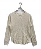 Time is onタイムイズオン）の古着「HEAVY WEIGHT LOW GAUGE THERMAL L/S TEE」｜アイボリー