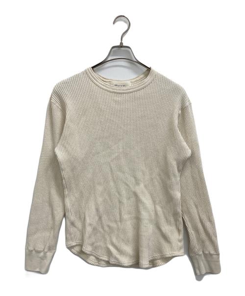 Time is on（タイムイズオン）Time is on (タイムイズオン) HEAVY WEIGHT LOW GAUGE THERMAL L/S TEE アイボリー サイズ:1の古着・服飾アイテム