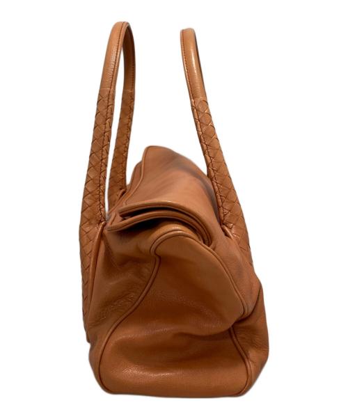 BOTTEGA VENETA（ボッテガベネタ）BOTTEGA VENETA (ボッテガベネタ) ハンドバッグ オレンジの古着・服飾アイテム