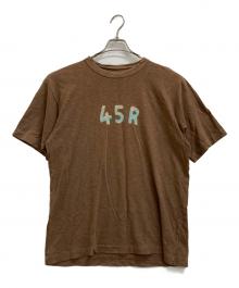 45R（フォーティファイブ・アール）の古着「ロゴTシャツ」｜ブラウン