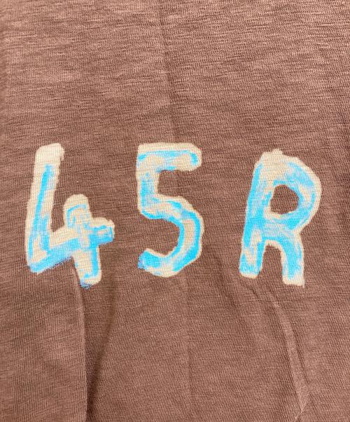 45R（フォーティファイブ・アール）45R (フォーティファイブ・アール) ロゴTシャツ ブラウン サイズ:5の古着・服飾アイテム