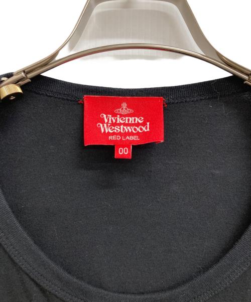 Vivienne Westwood RED LABEL（ヴィヴィアンウエストウッドレッドレーベル）Vivienne Westwood RED LABEL (ヴィヴィアンウエストウッドレッドレーベル) フリルブロッキングワンピース ブラック サイズ:00の古着・服飾アイテム