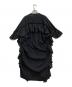 Vivienne Westwood RED LABEL (ヴィヴィアンウエストウッドレッドレーベル) フリルブロッキングワンピース ブラック サイズ:00：16000円