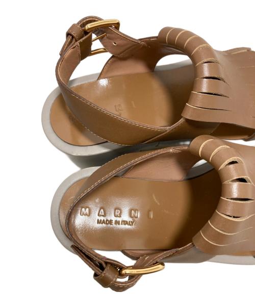 MARNI（マルニ）MARNI (マルニ) サンダル ブラウン サイズ:24の古着・服飾アイテム