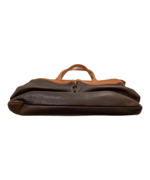 foot the coacher（フットザコーチャー）foot the coacher (フットザコーチャー) レザートートバッグ ブラウンの古着・服飾アイテム