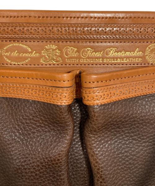 foot the coacher（フットザコーチャー）foot the coacher (フットザコーチャー) レザートートバッグ ブラウンの古着・服飾アイテム
