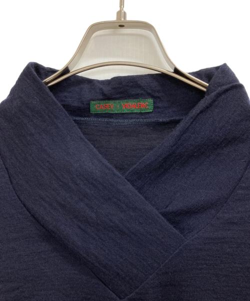 CASEY VIDALENC（ケイシーヴィダレンク）CASEY VIDALENC (ケイシーヴィダレンク) ロングスリーブカットソー ネイビー サイズ:XLの古着・服飾アイテム