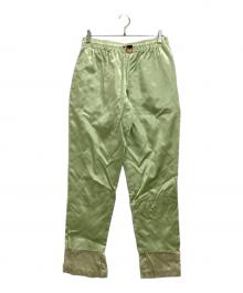 TOGA ARCHIVES（トーガアーカイブス）の古着「Acetate satin pants」｜黄緑