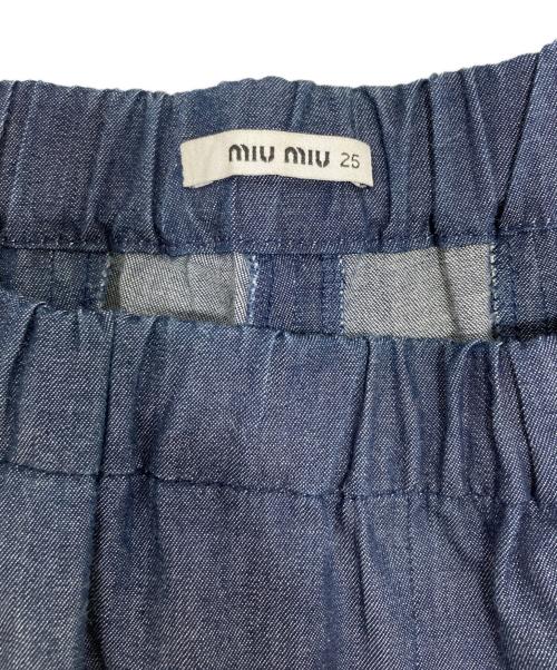 MIU MIU（ミュウミュウ）MIU MIU (ミュウミュウ) パンツ インディゴ サイズ:25の古着・服飾アイテム