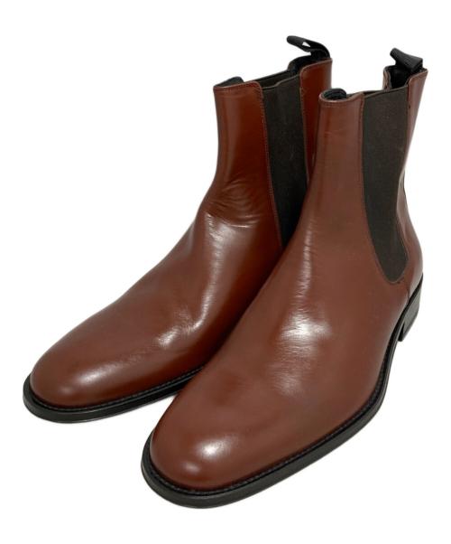 GUCCI（グッチ）GUCCI (グッチ) サイドゴアブーツ ブラウン サイズ:41 1/2の古着・服飾アイテム