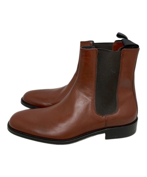 GUCCI（グッチ）GUCCI (グッチ) サイドゴアブーツ ブラウン サイズ:41 1/2の古着・服飾アイテム