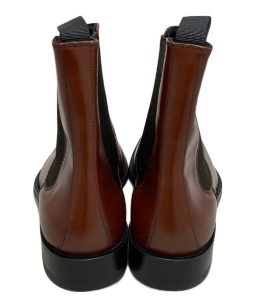 GUCCI（グッチ）GUCCI (グッチ) サイドゴアブーツ ブラウン サイズ:41 1/2の古着・服飾アイテム