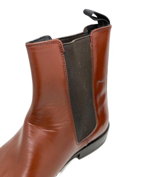 GUCCI（グッチ）GUCCI (グッチ) サイドゴアブーツ ブラウン サイズ:41 1/2の古着・服飾アイテム