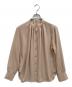 BEIGE（ベイジ）の古着「STOW / バンドカラーブラウス」｜ベージュ