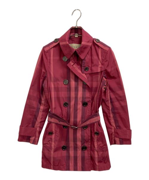 BURBERRY BRIT（バーバリーブリット）BURBERRY BRIT (バーバリーブリット) トレンチコート ピンク サイズ:UK6の古着・服飾アイテム