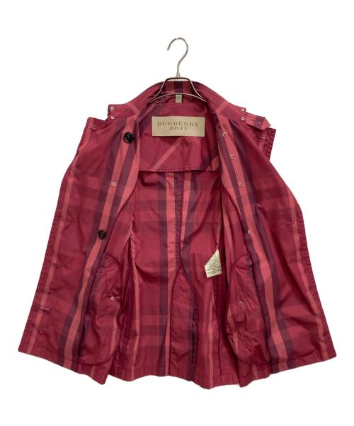 BURBERRY BRIT（バーバリーブリット）BURBERRY BRIT (バーバリーブリット) トレンチコート ピンク サイズ:UK6の古着・服飾アイテム