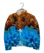 me ISSEY MIYAKEミーイッセイ ミヤケ）の古着「転写プリントカットソー」｜スカイブルー