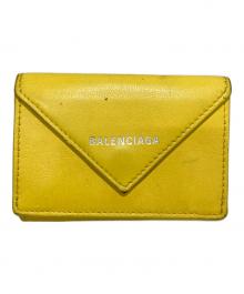 BALENCIAGA（バレンシアガ）の古着「コンパクトウォレット」｜イエロー