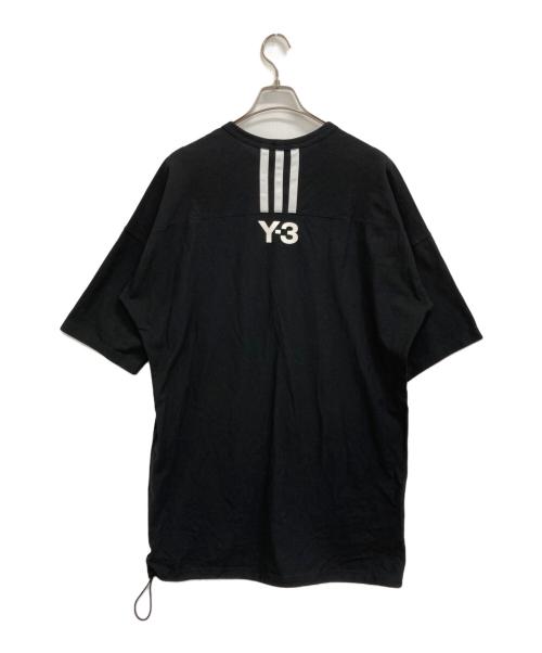 Y-3（ワイスリー）Y-3 (ワイスリー) オーバーサイズ3ストライプバックロゴTシャツ ブラック サイズ:XS 未使用品の古着・服飾アイテム