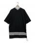Y-3（ワイスリー）の古着「オーバーサイズ3ストライプバックロゴTシャツ」｜ブラック