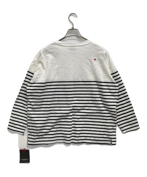 PINK PANTHER（ピンクパンサー）PINK PANTHER (ピンクパンサー) DOUBLE STANDARD CLOTHING (ダブルスタンダードクロージング) ボーダーロングスリーブTシャツ ホワイト サイズ:F 未使用品の古着・服飾アイテム