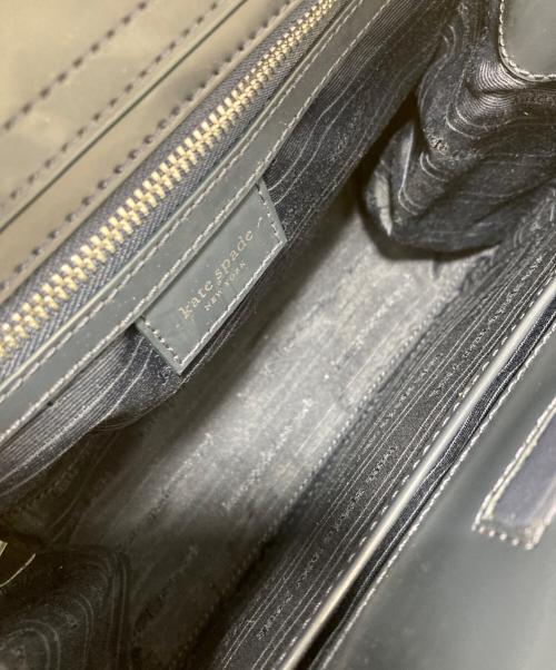 Kate Spade（ケイトスペード）Kate Spade (ケイトスペード) ギンガム シークイン スモール トート ネイビーの古着・服飾アイテム