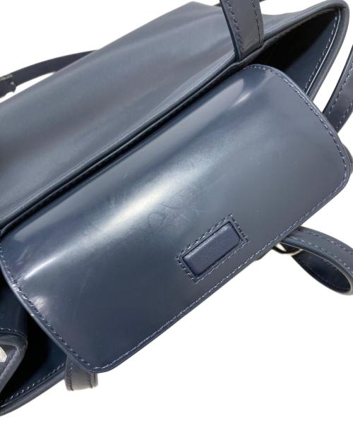 Kate Spade（ケイトスペード）Kate Spade (ケイトスペード) ギンガム シークイン スモール トート ネイビーの古着・服飾アイテム