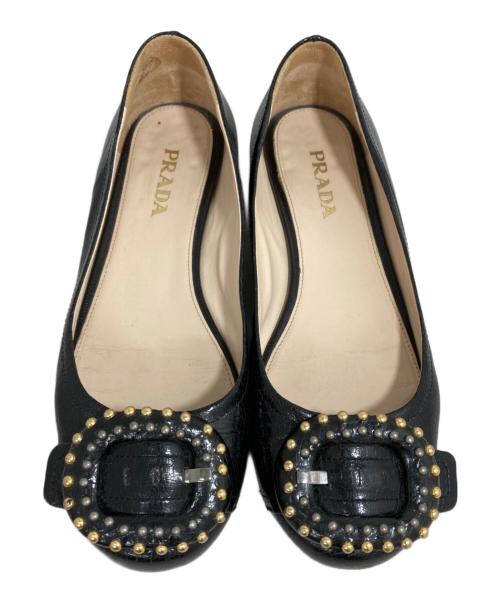 PRADA（プラダ）PRADA (プラダ) パンプス ブラック サイズ:37の古着・服飾アイテム