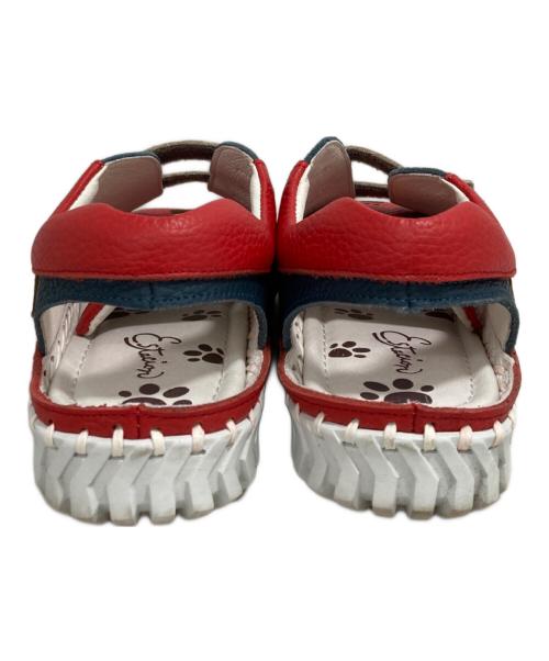 estacion（エスタシオ）estacion (エスタシオ) サンダル レッド×ネイビー サイズ:24の古着・服飾アイテム