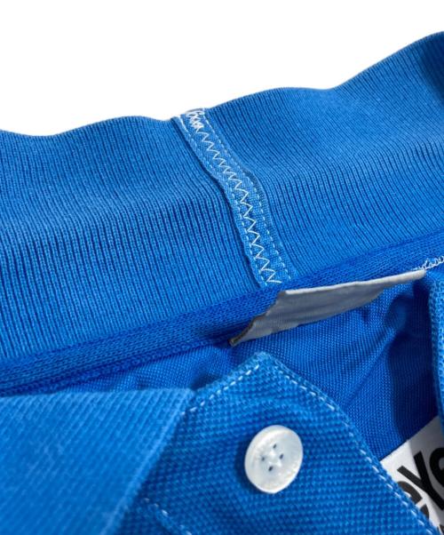 eYe COMME des GARCONS JUNYAWATANABE MAN（アイ コム デ ギャルソン ジュンヤ ワタナベ マン）eYe COMME des GARCONS JUNYAWATANABE MAN (アイ コム デ ギャルソン ジュンヤ ワタナベ マン) CarHartt (カーハート) ポロシャツ ブルー サイズ:Mの古着・服飾アイテム