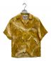 NIPOALOHA（二ポアロハ）の古着「開襟シャツ-京友禅老舗岡重 金鯛づくし文様-」｜イエロー