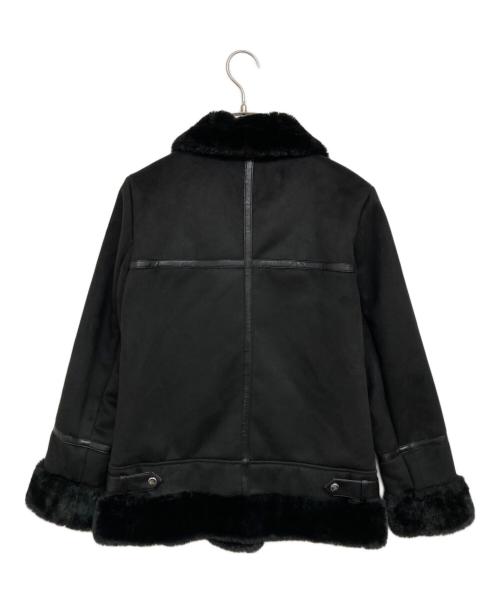 LAUREN RALPH LAUREN（ローレンラルフローレン）LAUREN RALPH LAUREN (ローレンラルフローレン) フェイクムートンジャケット ブラック サイズ:XSの古着・服飾アイテム
