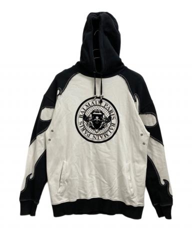 中古・古着通販】BALMAIN (バルマン) パーカー ホワイト サイズ:XS 