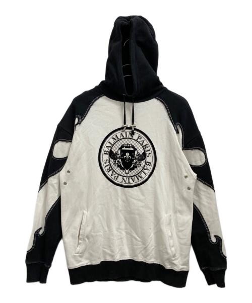 BALMAIN（バルマン）BALMAIN (バルマン) パーカー ホワイト サイズ:XSの古着・服飾アイテム