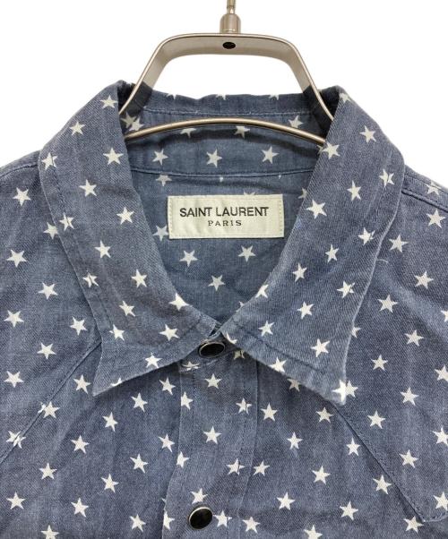 Saint Laurent Paris（サンローランパリ）Saint Laurent Paris (サンローランパリ) ウエスタンシャツ ネイビー サイズ:XSの古着・服飾アイテム