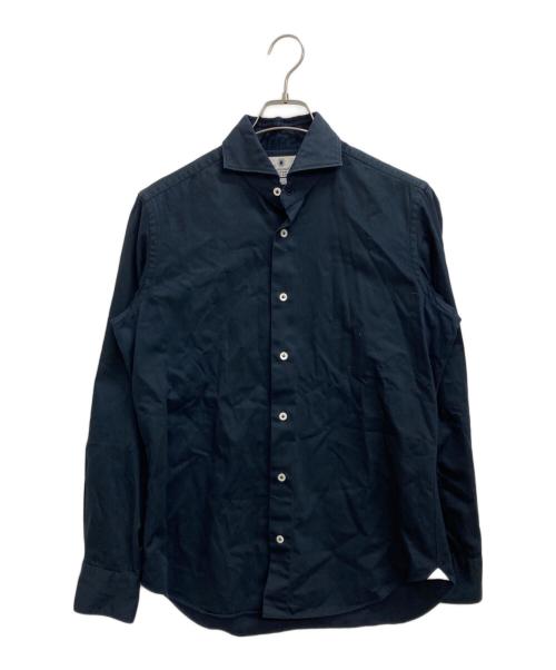 giannetto portofino（ジャンネット ポルトフィーノ）giannetto portofino (ジャンネット ポルトフィーノ) シャツ ネイビー サイズ:151/2の古着・服飾アイテム