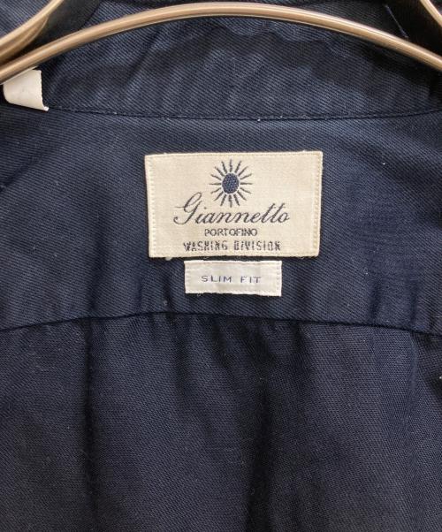 giannetto portofino（ジャンネット ポルトフィーノ）giannetto portofino (ジャンネット ポルトフィーノ) シャツ ネイビー サイズ:151/2の古着・服飾アイテム