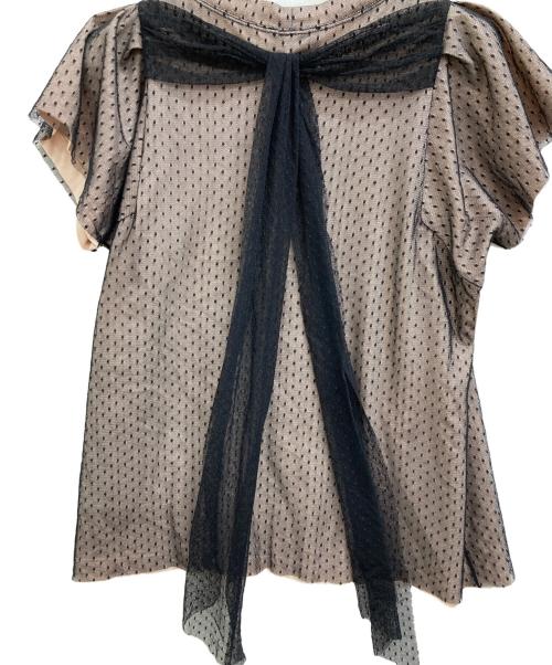 RED VALENTINO（レッドヴァレンティノ）RED VALENTINO (レッドヴァレンティノ) 半袖ブラウス ブラック サイズ:Mの古着・服飾アイテム