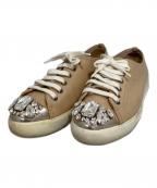 MIU MIUミュウミュウ）の古着「スニーカー」｜ベージュ