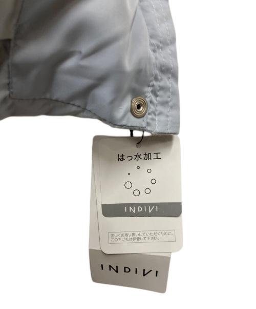 INDIVI（インディヴィ）INDIVI (インディヴィ) ウォッシャブルロング丈ダウンコート スカイブルー サイズ:38 未使用品の古着・服飾アイテム