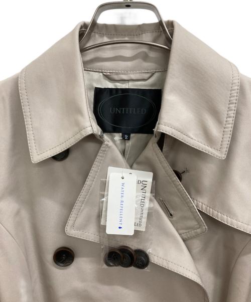 UNTITLED（アンタイトル）UNTITLED (アンタイトル) タスランストレンチコート ベージュ サイズ:2の古着・服飾アイテム