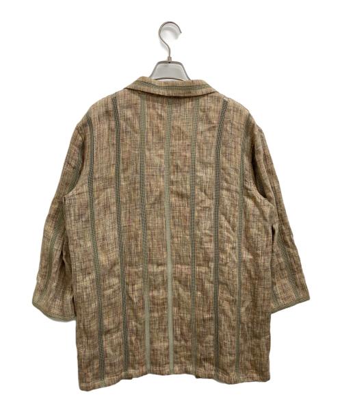 CHANEL（シャネル）CHANEL (シャネル) リネン混ジャケット ブラウン サイズ:44の古着・服飾アイテム