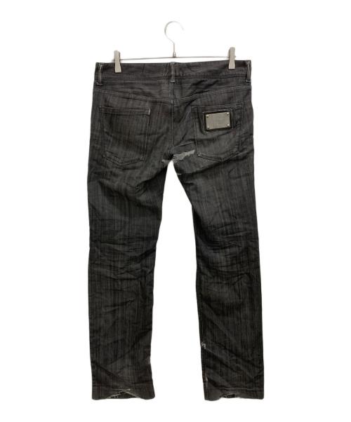 DOLCE & GABBANA（ドルチェ＆ガッバーナ）DOLCE & GABBANA (ドルチェ＆ガッバーナ) デニムパンツ ブラック サイズ:12の古着・服飾アイテム