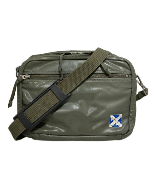 LUGGAGE LABEL（ラゲッジ レーベル）LUGGAGE LABEL (ラゲッジ レーベル) ニューライナーショルダーバッグ グリーンの古着・服飾アイテム