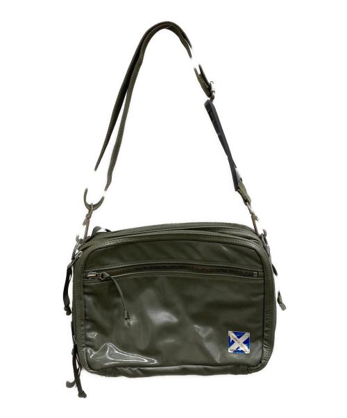 LUGGAGE LABEL（ラゲッジ レーベル）LUGGAGE LABEL (ラゲッジ レーベル) ニューライナーショルダーバッグ グリーンの古着・服飾アイテム
