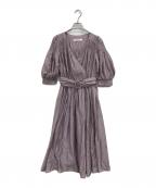 HER LIP TOハーリップトゥ）の古着「Airy Volume Sleeve Dress」｜パープル