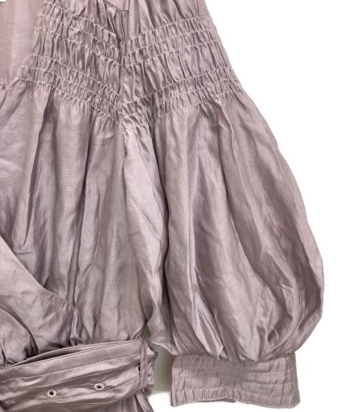 HER LIP TO（ハーリップトゥ）Her lip to (ハーリップトゥ) Airy Volume Sleeve Dress パープル サイズ:Sの古着・服飾アイテム