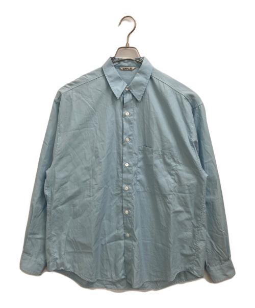AURALEE（オーラリー）AURALEE (オーラリー) WASHED FINX TWILL BIG SHIRTS スカイブルー サイズ:5の古着・服飾アイテム