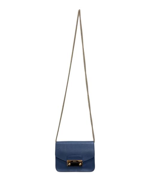 FURLA（フルラ）FURLA (フルラ) ショルダーバッグ ブルーの古着・服飾アイテム
